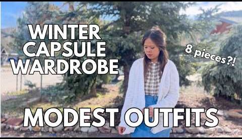 MODEST CAPSULE WARDROBE FOR WINTER | minimalist wardrobe | Christian modesty